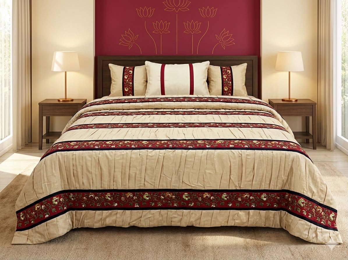 Red & White Comforter Set